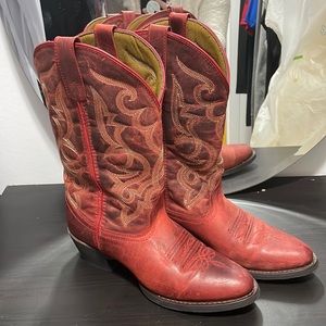 Red Laredo cowboy boots
